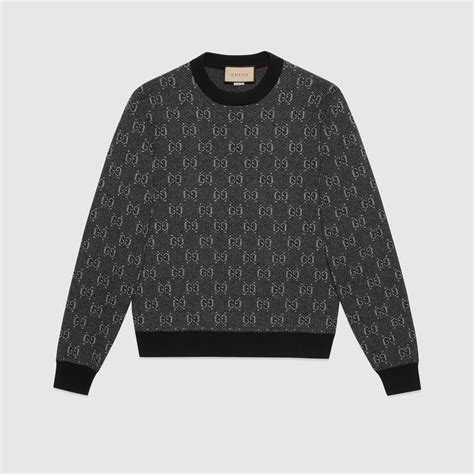 maglione gucci leone|Gucci Maglione in jacquard e lana bouclé GG.